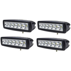 2 X 18W Led Riflettore LED Faro Lampada Supplementare Profondità Per Auto  Fuoristrada 12V 6 LED